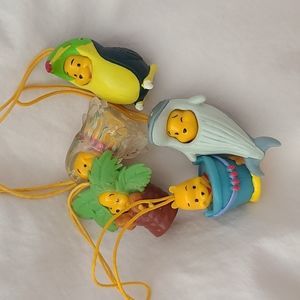 Pooh bear Peek a Pooh phone charms